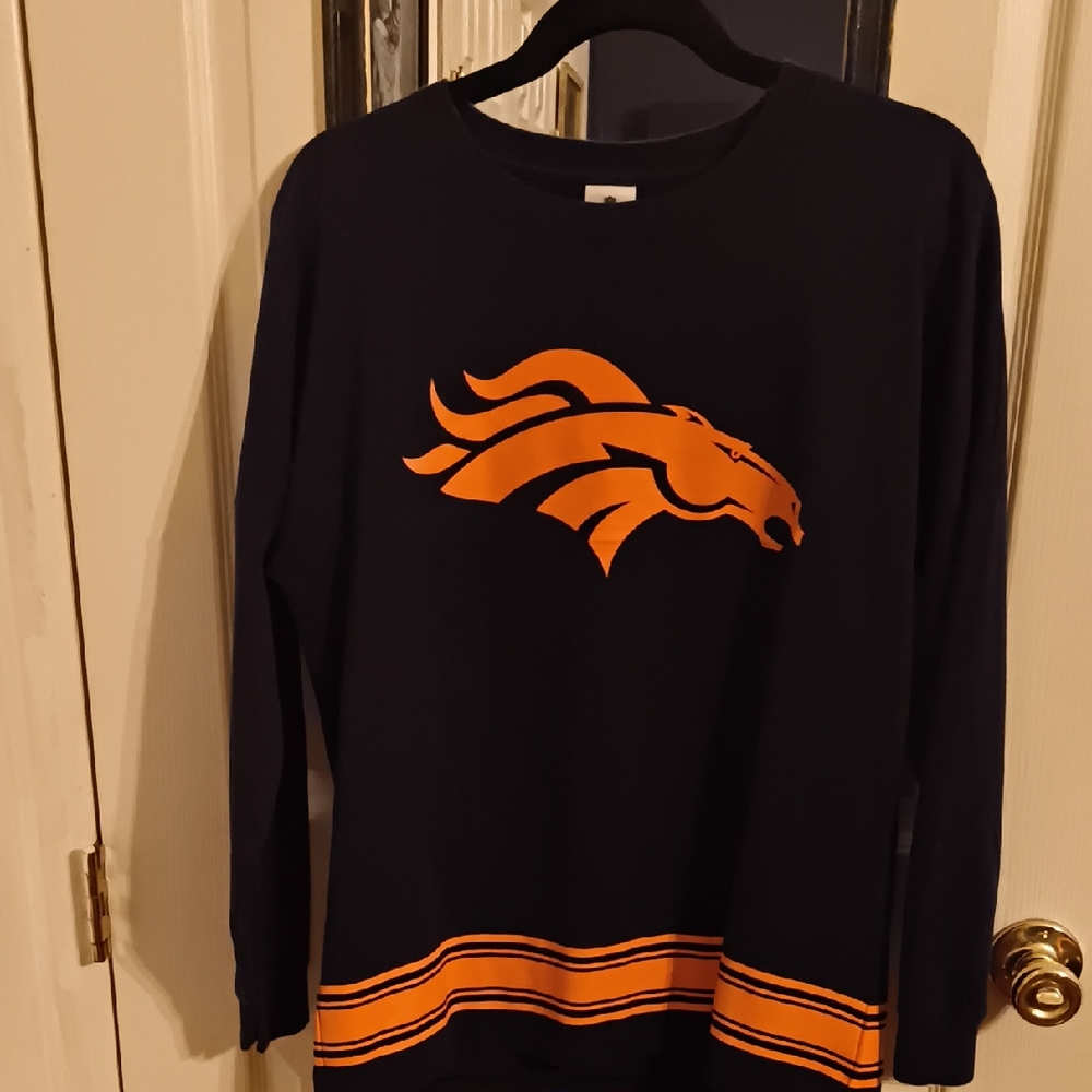Victoria's Secret Black and Orange Crewneck Sweater
